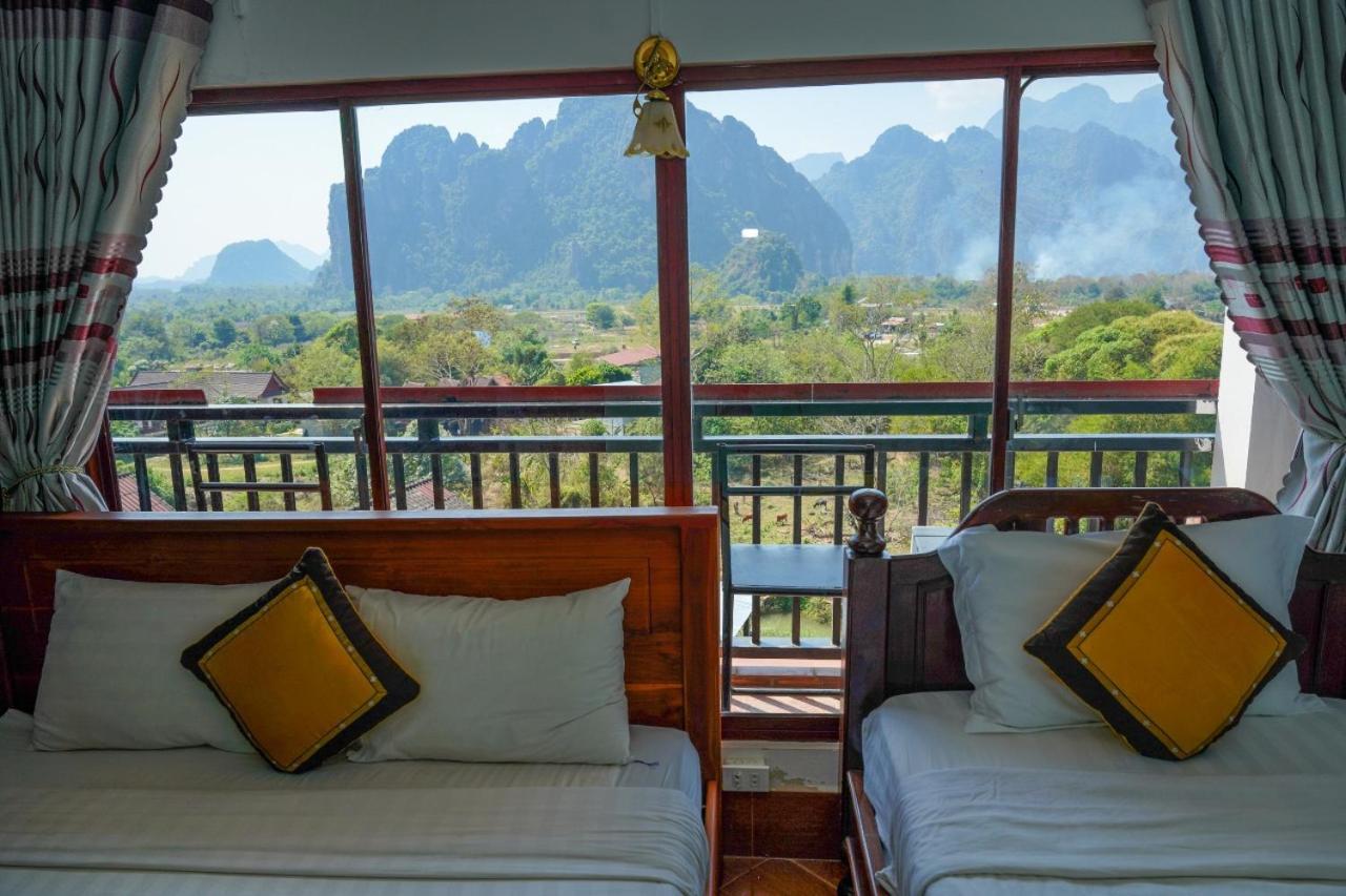 Bountang Mountain View Riverside Hotel Vang Vieng Exterior foto
